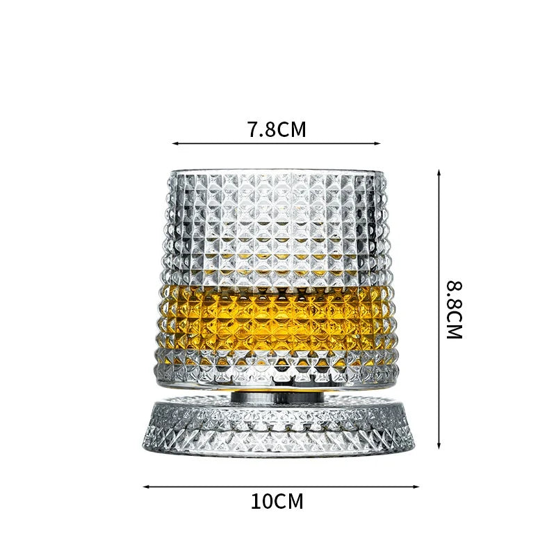 Rotating Whiskey Glasses