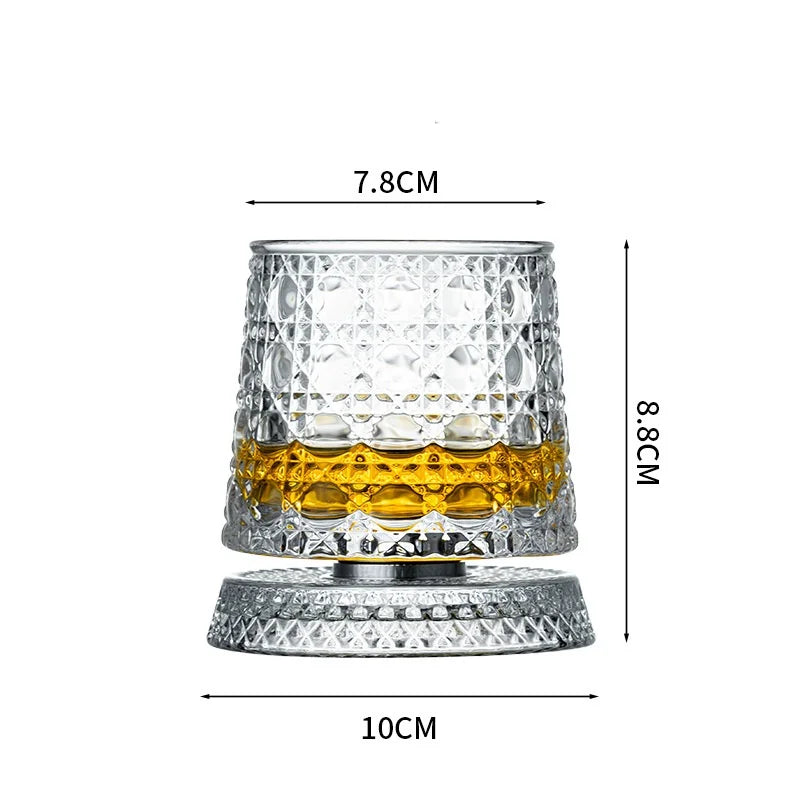 Rotating Whiskey Glasses