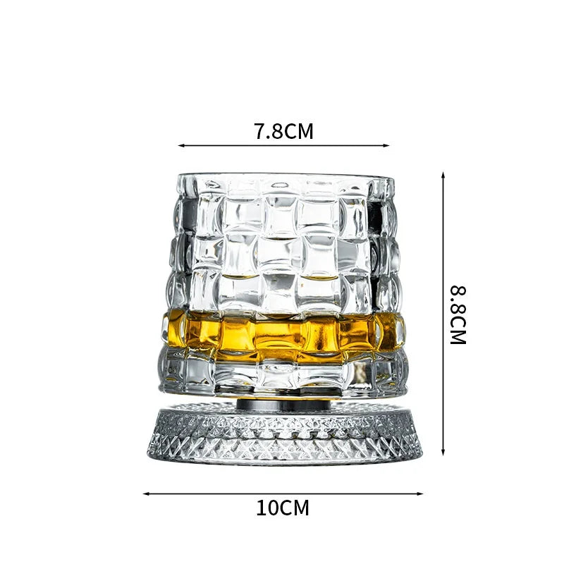 Rotating Whiskey Glasses
