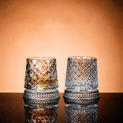 Rotating Whiskey Glasses