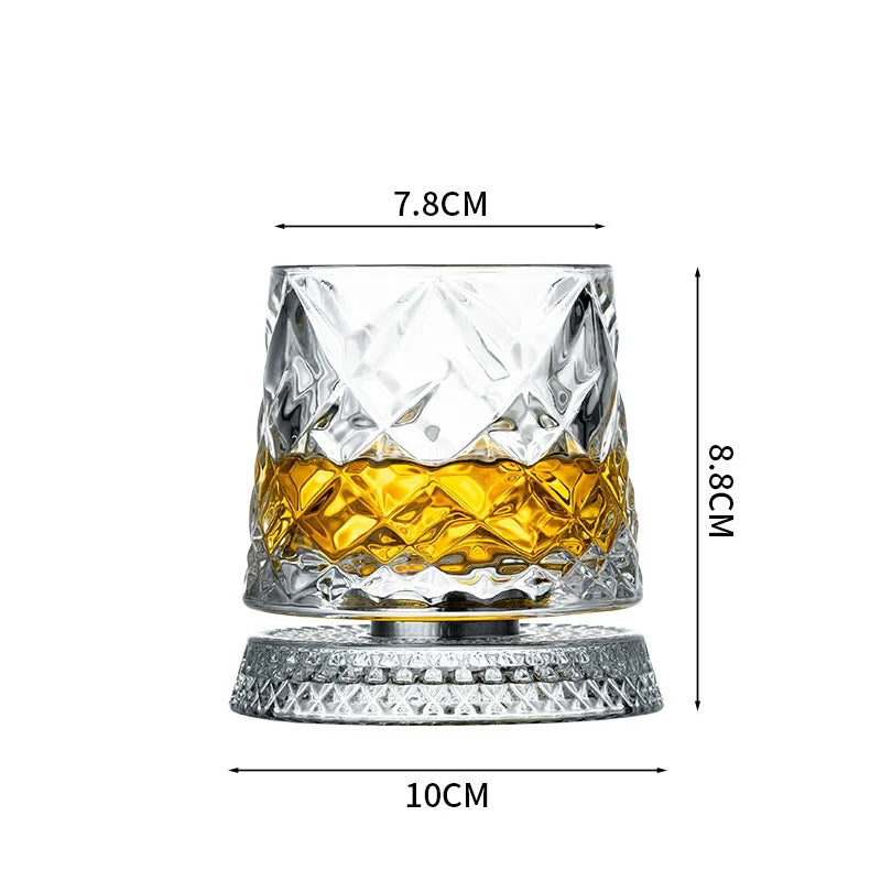 Rotating Whiskey Glasses